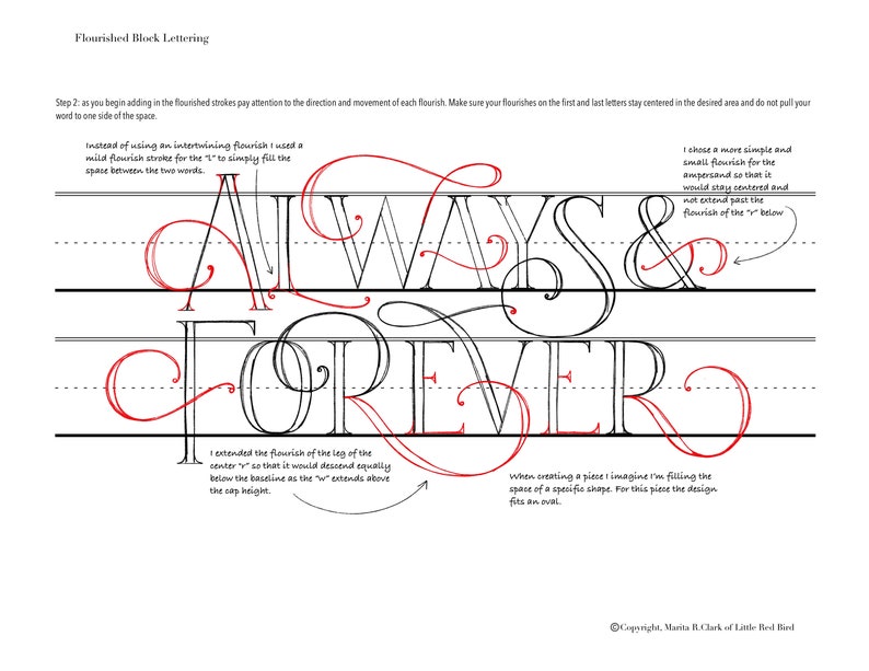 Digital Flourished Block Lettering 2020 Guide image 2