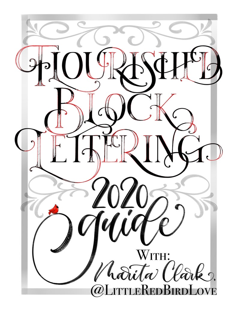 Digital Flourished Block Lettering 2020 Guide image 1