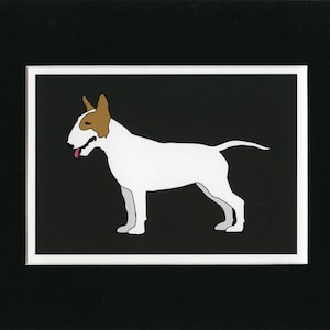 British bull terrier dog print