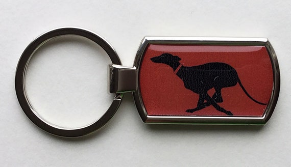 Keyring long dog greyhound lurcher whippet