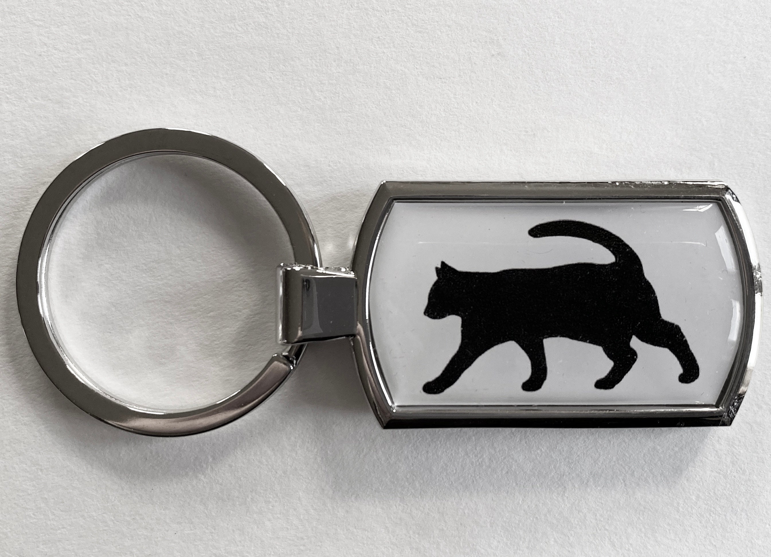 Black Cat Keyring Gift Etsy