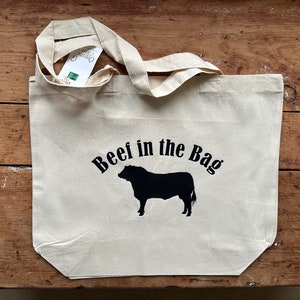 Gift for beef, cattle, cow,  farmers, tote bag, cow bag