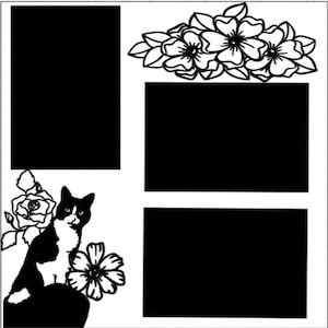 Purrfect- 12X12 Two Page DIY or Premade Scrapbook Kit
