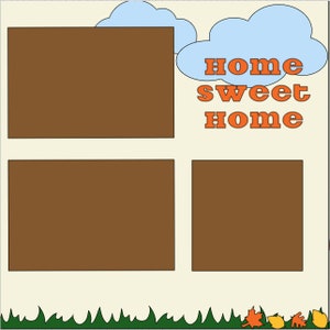 Home Sweet Home- 12X12 DIY or Premade Scrapbook Kit