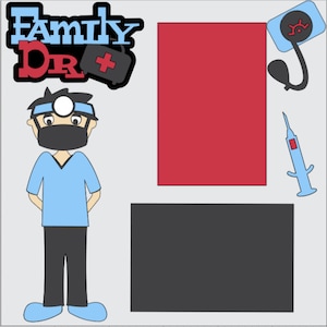 Family Dr. -12 x 12 aménagements pour scrapbooking ou kit préfabriqué