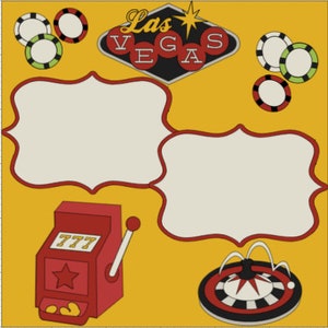 Las Vegas- 12X12 scrapbook DIY layout or premade kit