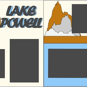 Lake Powell- 12X12 Two Page DIY or premade Scrapbook Kit