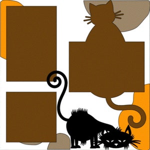 Meow-12X12 Two page DIY or Premade Scrapbook Kit