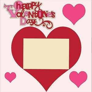 Joyeuse Saint-Valentin - Disposition de scrapbooking DIY 12 X 12 ou kit préfabriqué