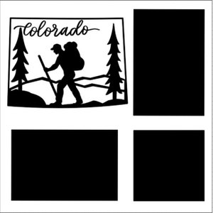 Colorado - Disposition de scrapbooking DIY ou kit préfabriqué 12 x 12