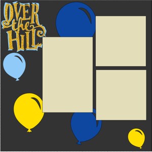 Over the Hill (Glitter)- 12X12 DIY or Premade Scrapbook Kit