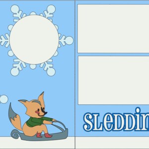 Snow Much Fun- 12X12 DIY Scrapbook Layout or Premade Kit - Etsy