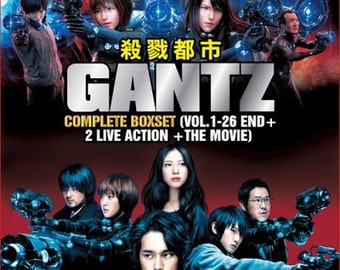 Anime Dvd Gantz Complete Series Volume 1 26 End 2 Live Etsy Anime Dvd Gantz Complete Series Volume 1 26 End 2 Live Etsy
