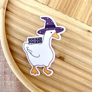 Honkus Ponkus Witch Goose Sticker, Hydroflask Sticker, Laptop Sticker, Matte, Waterproof Sticker, Groovy Stickers, Retro Sticker, Gift Idea