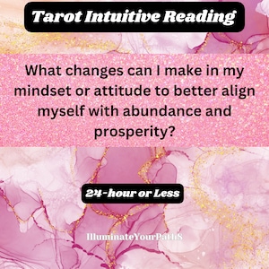 Lectura intuitiva de tarot el mismo día: abundancia, prosperidad, finanzas, guía espiritual y tarot. Lectura por correo electrónico en formato PDF las 24 horas.