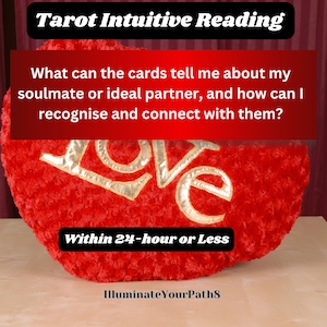 Lectura intuitiva de tarot el mismo día*: ¿qué pueden decirme las cartas sobre mi alma gemela o pareja ideal? Amor-Relación-Llama Gemela Psychic/Tarot