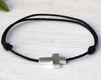 Bracelet Croix Doré Pour Homme - Neuf Avec étiquettes - Longueur 23-24 Cm