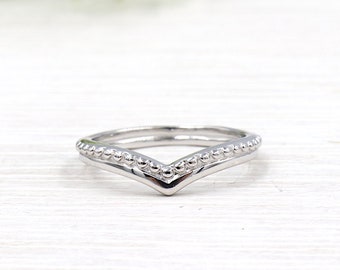 silver ring 925 v for women