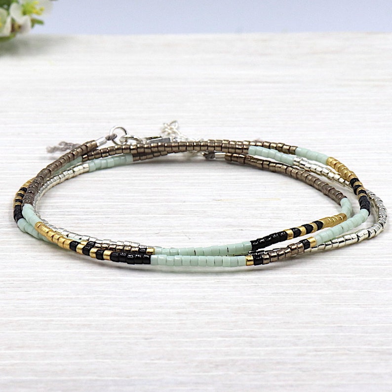 Bracelet tendance ( vert d’eau ) main image 0