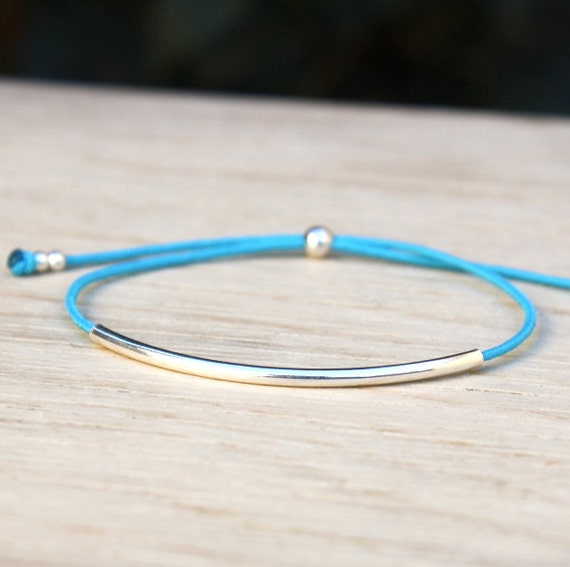 sliding bangle silver 925 cord of your choice