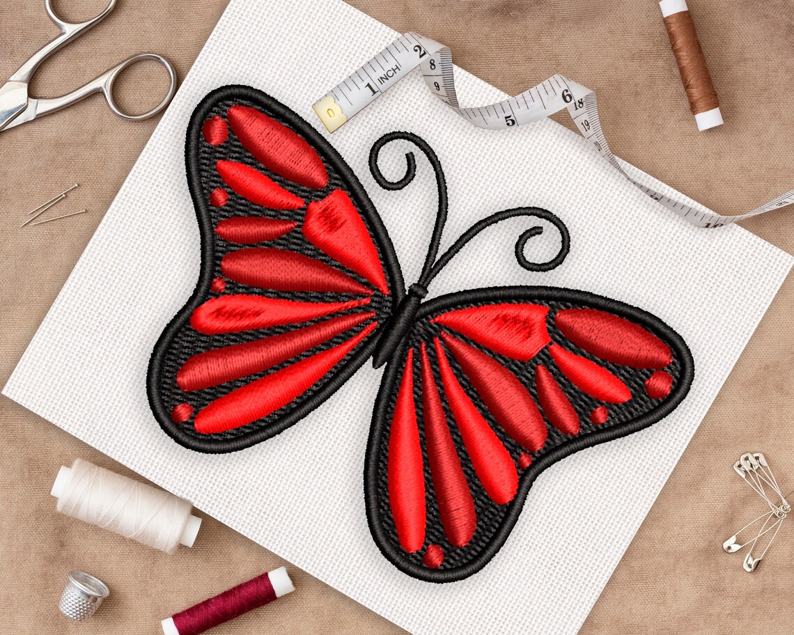 Red butterfly digital jessecmault scheme summer jessecmault  etsy