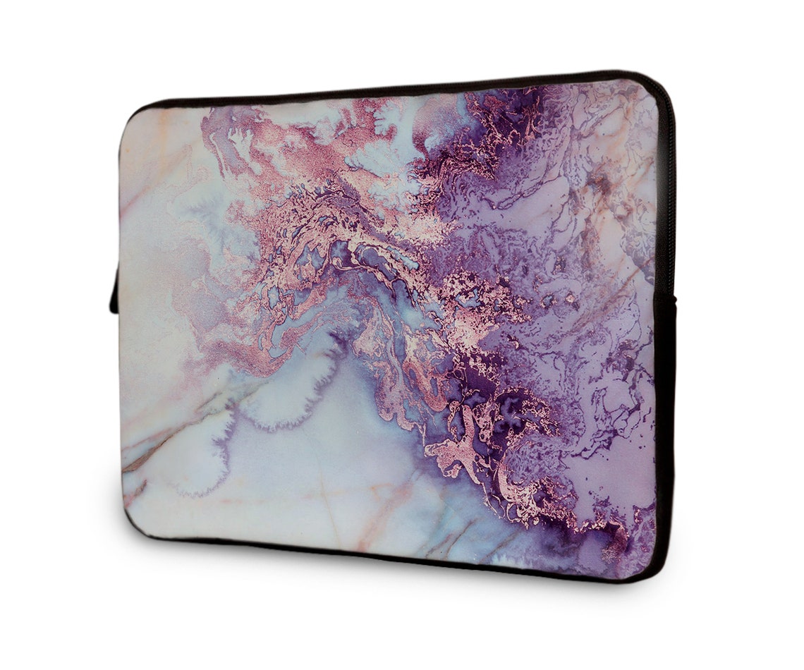 Purple 15.5 Laptop Sleeve Marbled ASUS HP Acer Toshiba Macbook Etsy