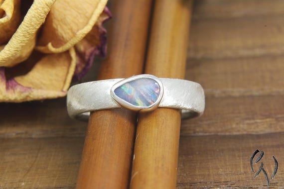 Ring Silber 925/- mit Opal, Einzelstück