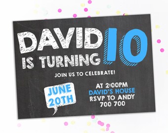 boy birthday invitations etsy