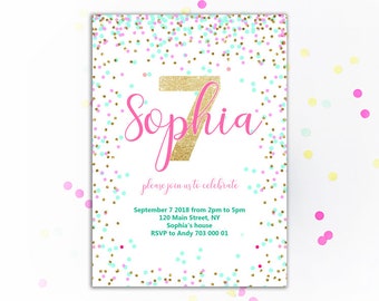 birthday invite etsy