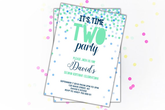 time two party birthday