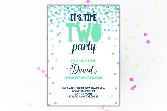 time two party birthday