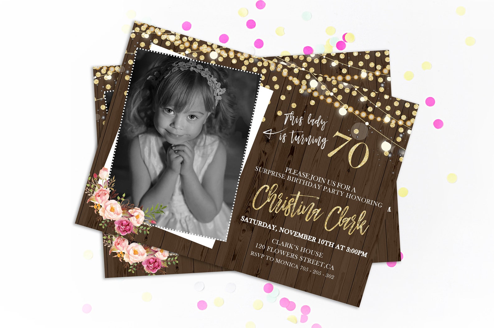 Invito di compleanno per adulti Festa a sorpresa Invita Etsy Italia