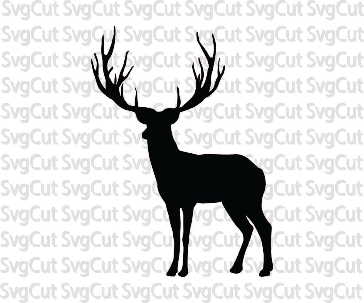 Download Deer svgdeer monogram clipart deer silhouette antler svg ...