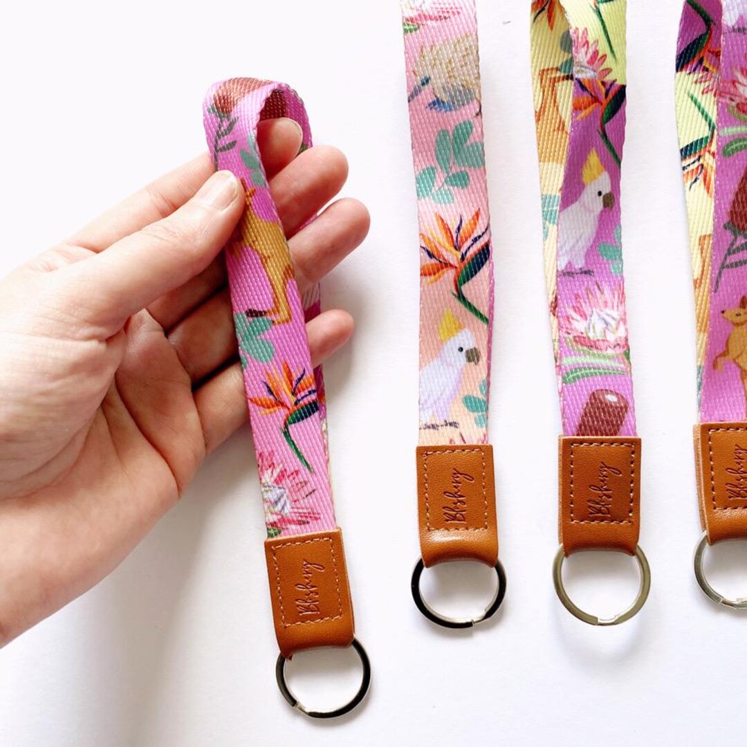 Key Fob Keychain | Wristlet | Aussie Sunset | Wrist Strap for Keys ...