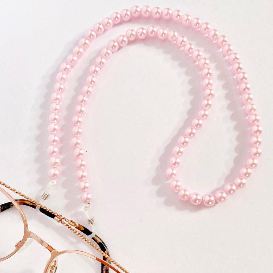 Glasses Chain Pink Pearls Beaded Eyewear Glasses Sunglasses