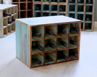 Barn Wood Wine Rack Etsy