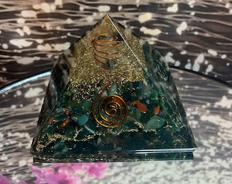 Bloodstone Orgonite Pyramid