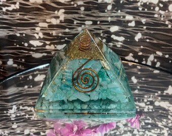 Amazonite Orgonite Pyramid