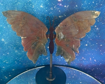 Agate Butterfly on Stand