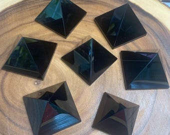 Black Obsidian Pyramids