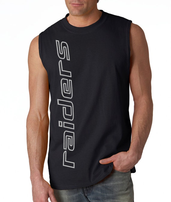 raiders sleeveless t shirt