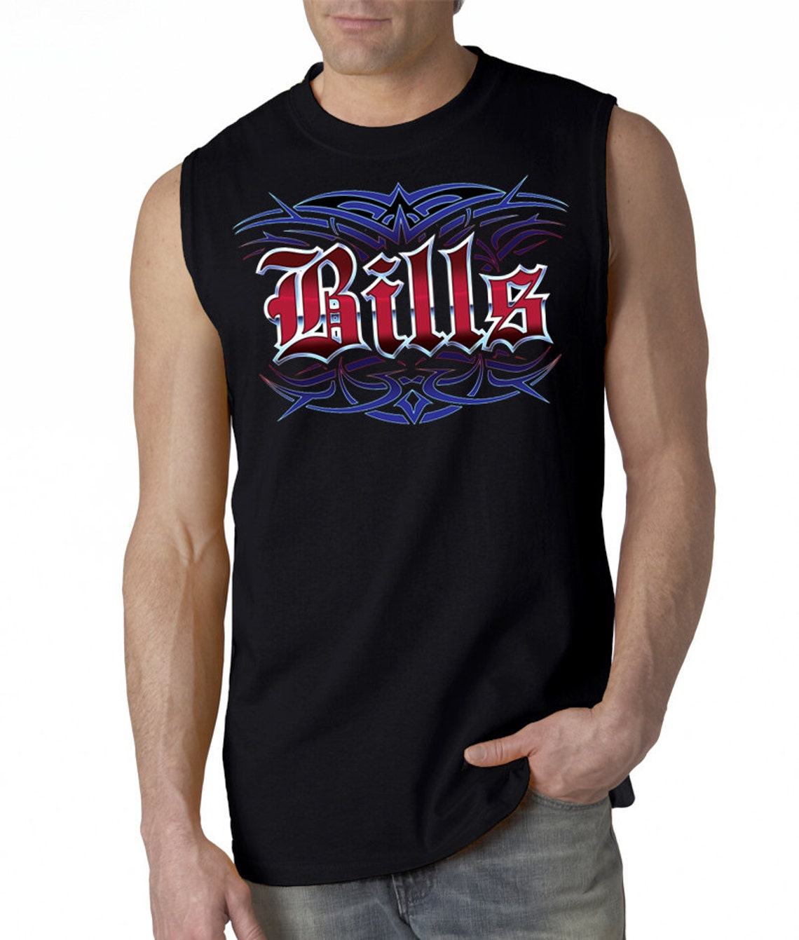 Bills Tattoo black T-shirt tank or sleeveless Buffalo M L XL | Etsy