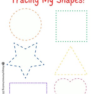 Preschool & Kindergarten Shape Tracing