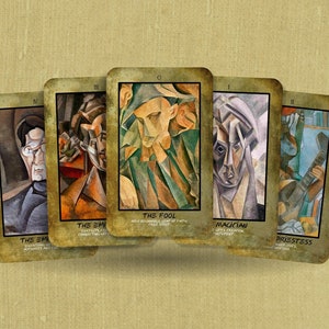 Tarocchi di Pablo Picasso – Arcani Maggiori – Inglese – Mazzo di Tarocchi Creativo per Amanti dell'Arte, Collezionisti e Pratica di Divinazione Quotidiana