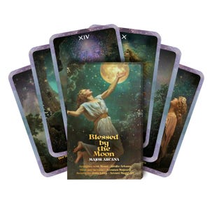 Gesegnet vom Mond Tarot - 22 Große Arcana - Englisch | Deutsch | französisch | Italienisch