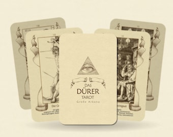 Das Dürer Tarot - Große Arkana - Tarot Deck - Wahrsagen - Wahrsagerei Werkzeuge - Tarot Geschenk - Illustrierte Karten - Deutsch - Englisch