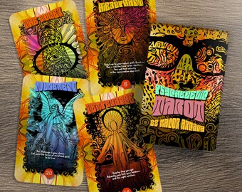 Psychedelisches Tarot – Major Arcana – Englisch – Abgefahrenes Tarot Deck für spirituelles Erwachen, Wahrsagen & innere Erforschung durch Kunst