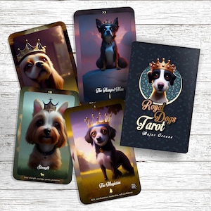 Royal Dogs Tarot - 22 Major Arcana - 22 Royal Dogs Illustrations - Insights - Tarot Cards - Tarot Deck - Divination Tools - Dog Lovers