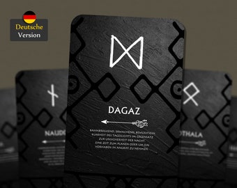 Runen Orakel - Nordische Karten - 24 Karten - Orakel - Orakeldeck - Wahrsagen - Deutsch - Orakelgeschenk - Runen - mystische Karten