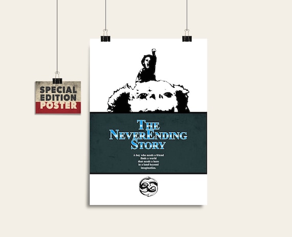 The NeverEnding Story Classic Movie Premium METAL Poster Art Print Plaque Gift